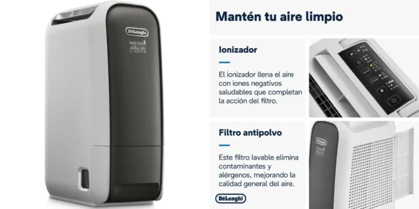 Deshumidificador ionizador De'Longhi Tasciugo AriaDry Light DNS65