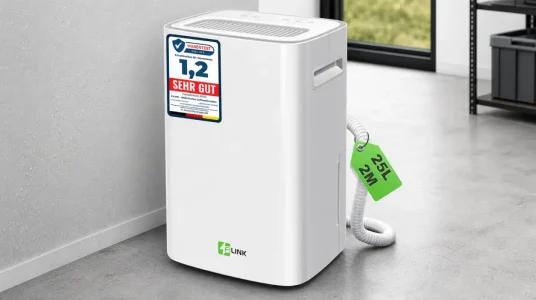 Deshumidificador eléctrico FILINK de 25L con sensor digital de humedad y función de secado de ropa