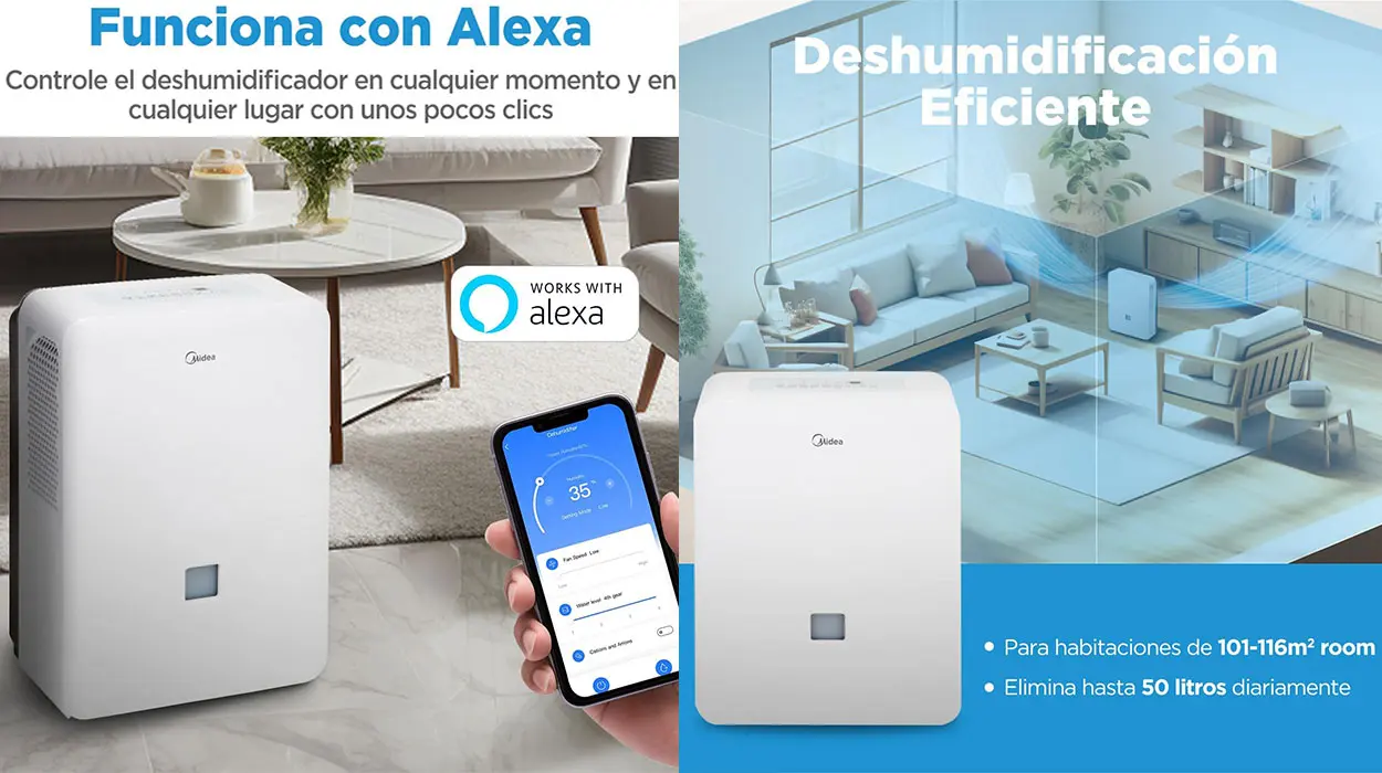 Deshumidificador MIDEA de 50 litros barato