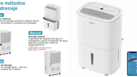 Deshumidificador SHINCO WiFi 50L/Día