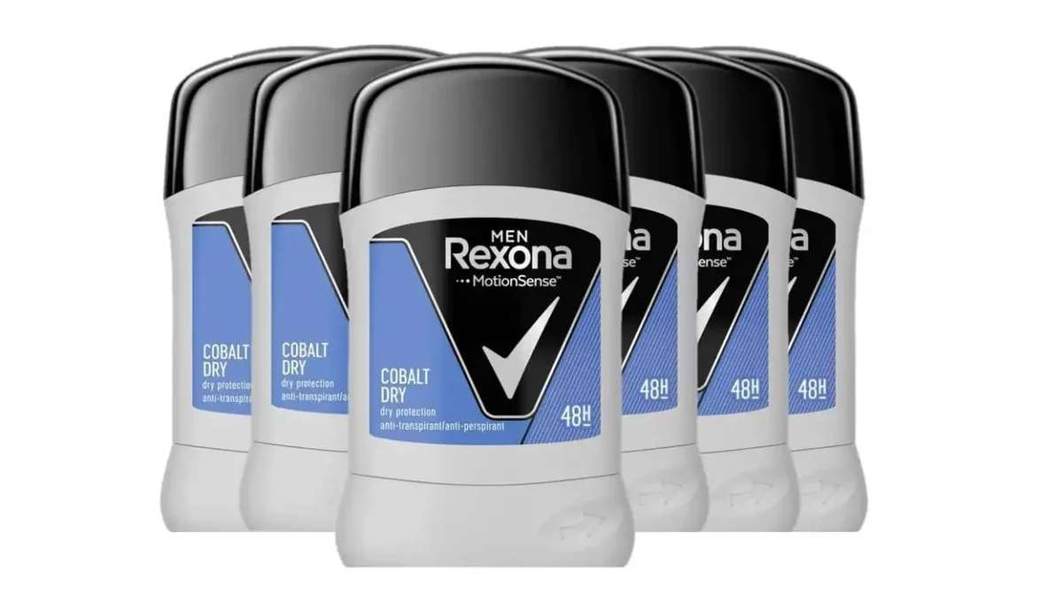 Pack x6 desodorante antitranspirante Rexona Cobalt Dry Stick para hombre