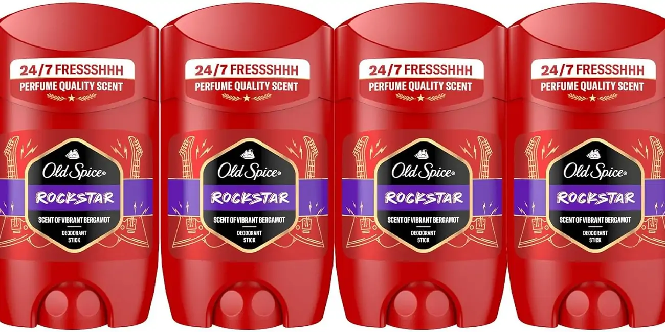 Pack x4 Desodorante Old Spice Rockstar en barra para hombre de 50 ml