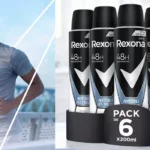 6 botes desodorante Rexona Invisible Ice Fresh para hombre barato en Amazon