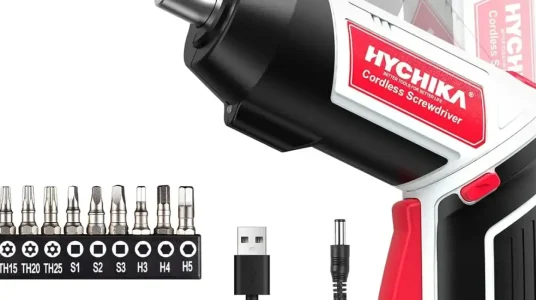 Chollo Destornillador eléctrico Hychika 6Nm con batería recargable y 20 accesorios