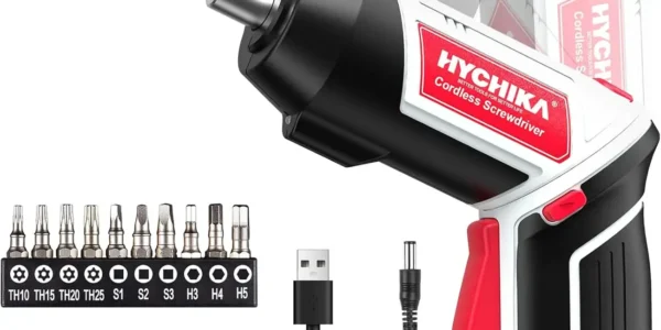 Chollo Destornillador eléctrico Hychika 6Nm con batería recargable y 20 accesorios