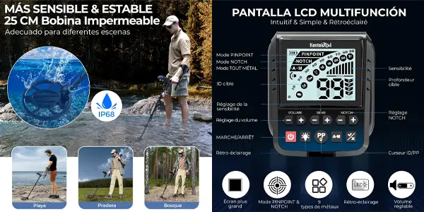 Detector de metales profesional KENTOKTOOL