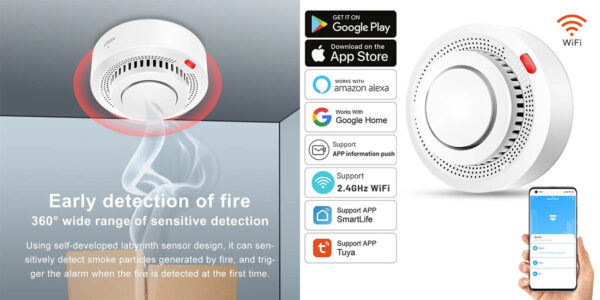 Detector de humo WiFi YG400A