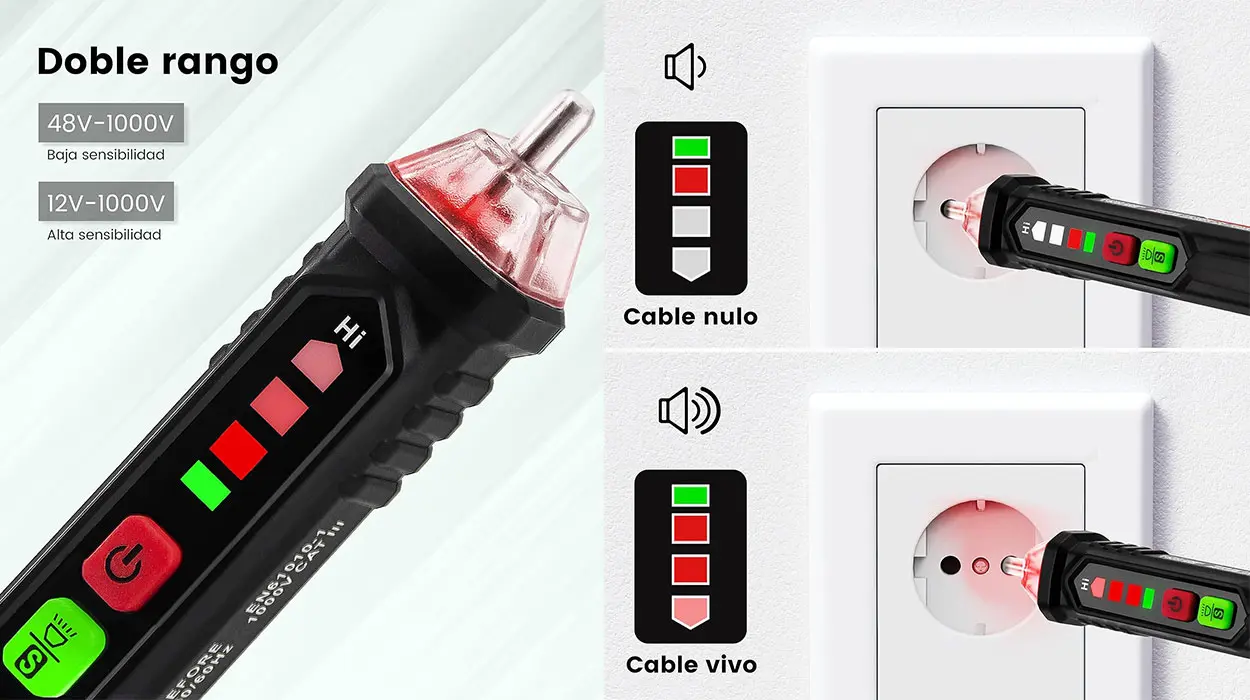 Detector de voltaje sin contacto KAIWEETS VT200 barato