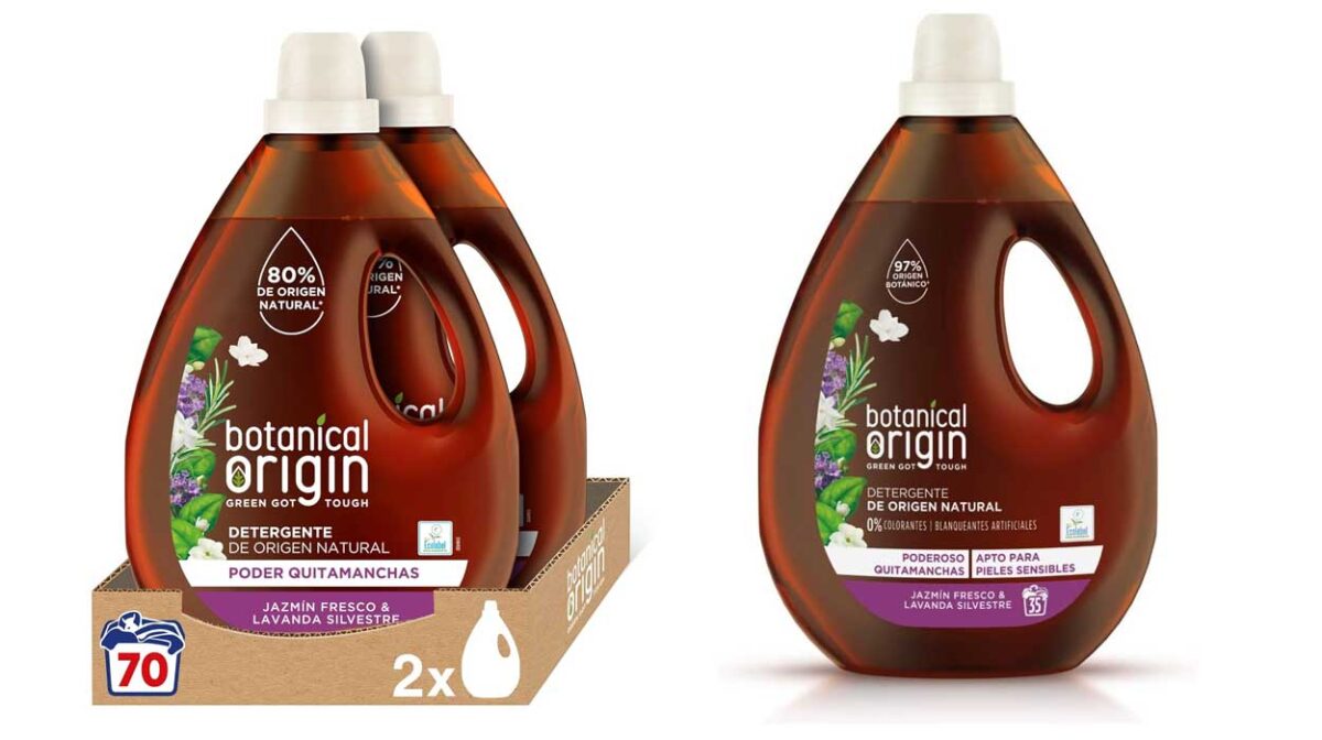 Pack x2 Detergente ecológico Botanical Origin Jazmín & Lavanda (70 lavados en total)