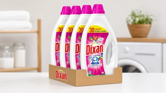 Pack x4 Dixan Adiós al Separar 4 en 1, detergente antitransferencia