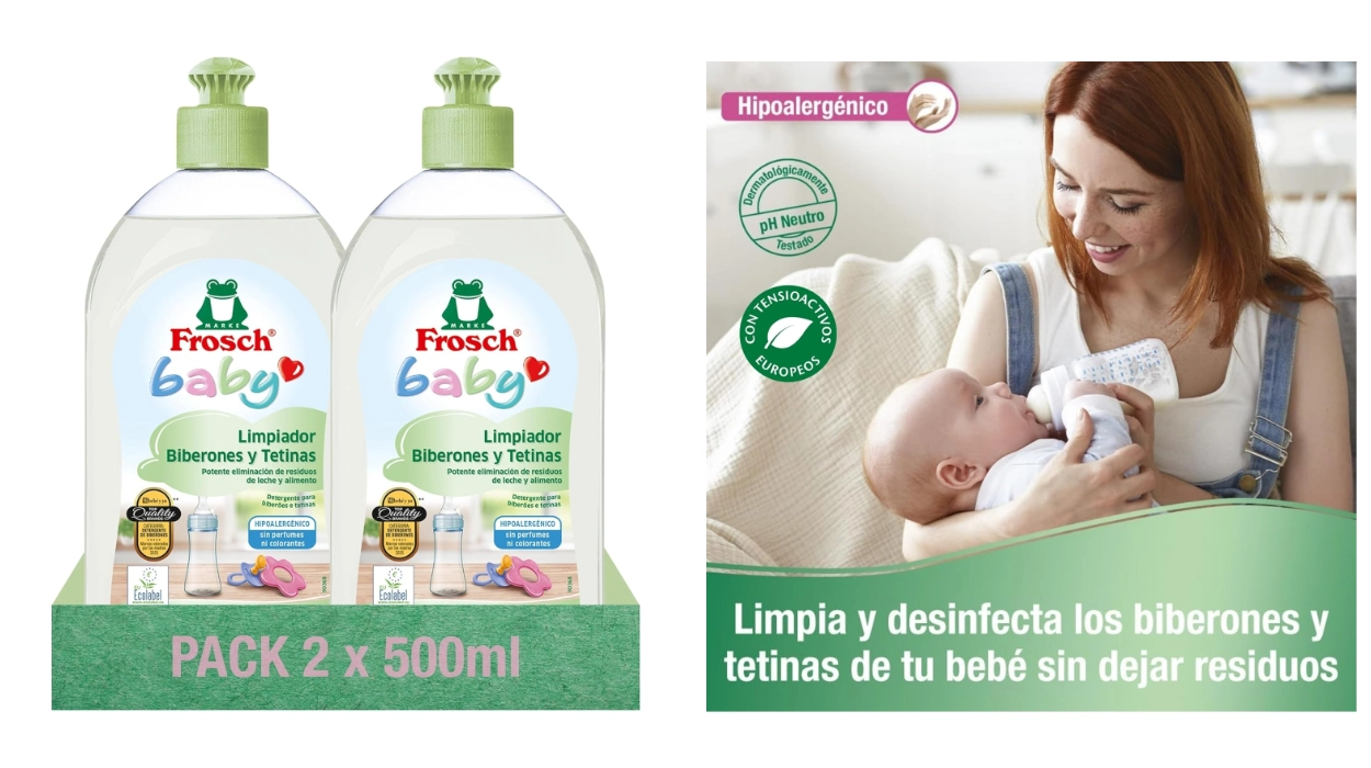 Detergente Frosch Baby para biberones