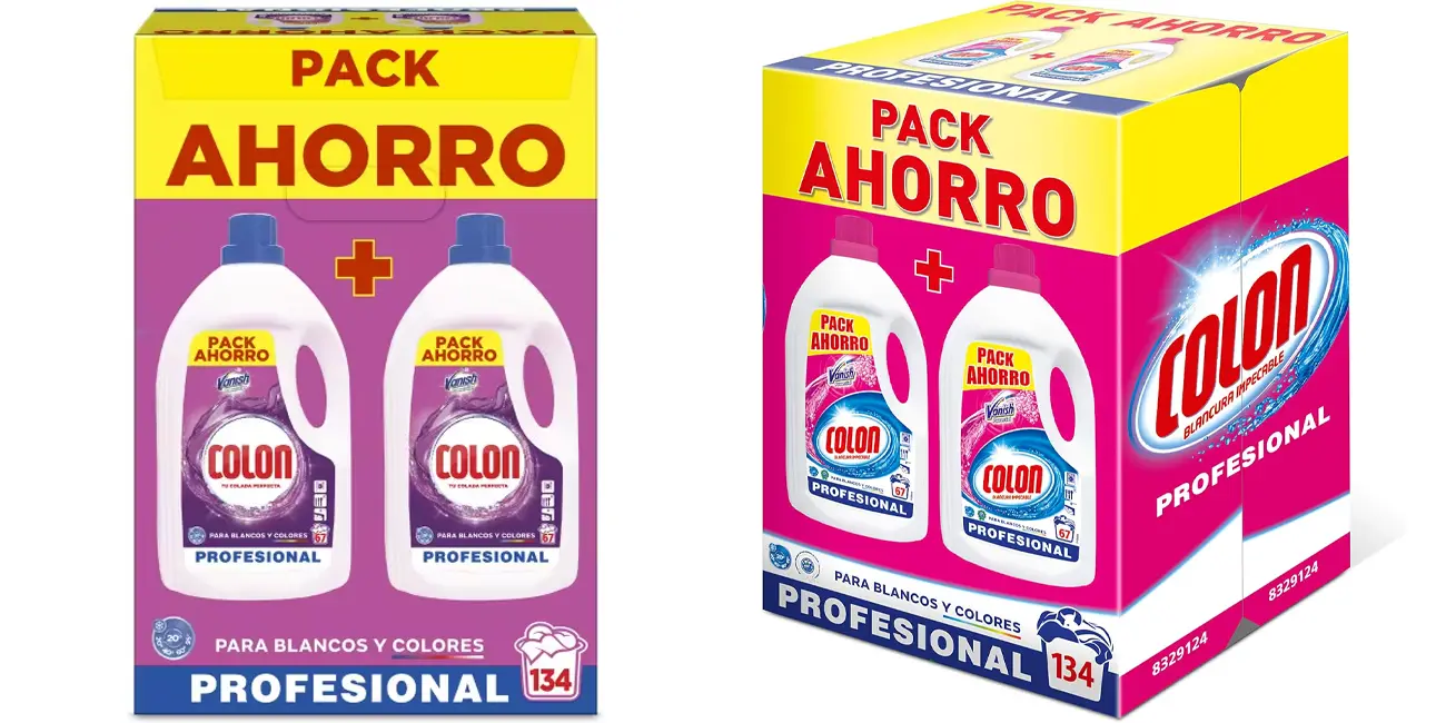 Pack 2x detergente en gel Colon Vanish Profesional