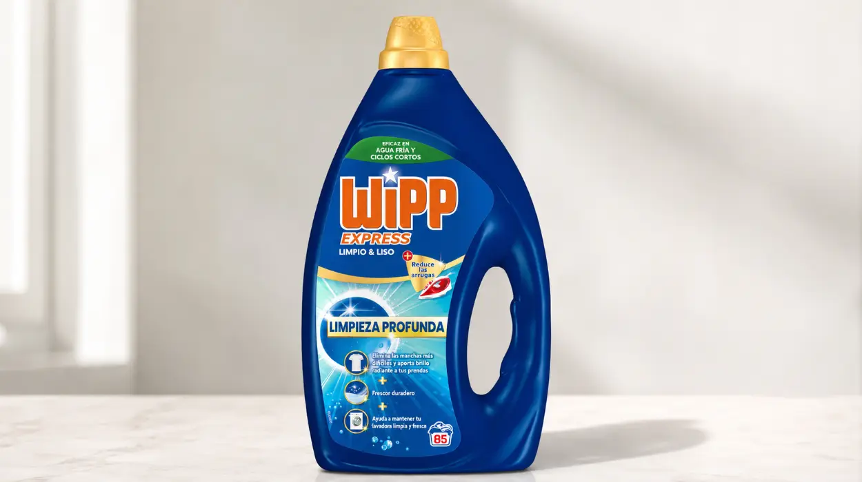 Detergente líquido Wipp Express Limpio y Liso para lavadora de 85 lavados