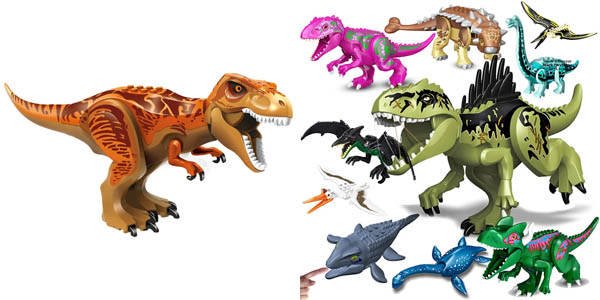 Juego de construcción de dinosaurios articulados para niños