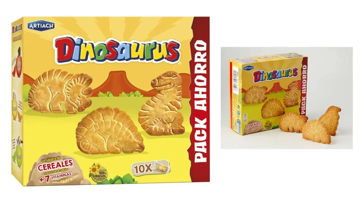 Galletas Dinosaurus Artiach en formato Superfamiliar de 411 g
