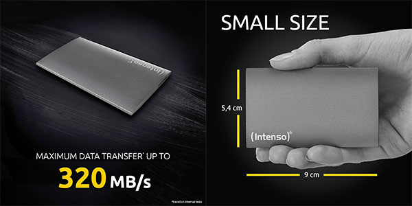 Disco duro externo Intenso SSD Premium de 2 TB barato