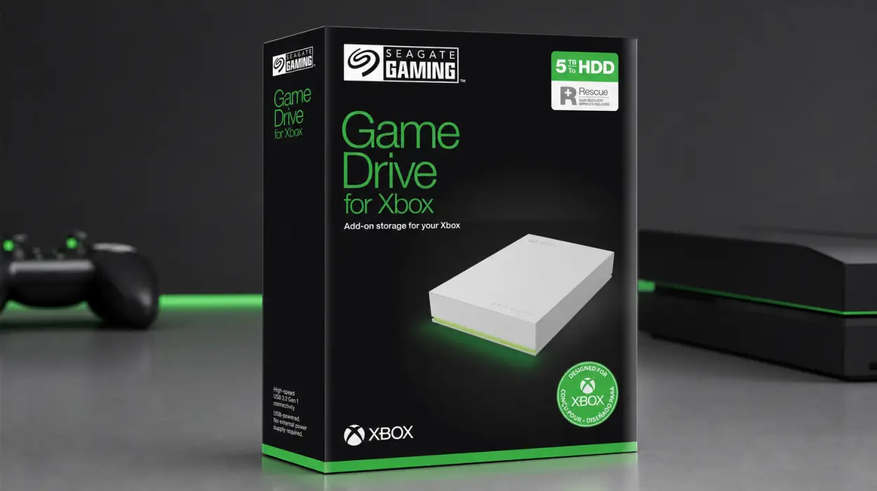 Disco duro externo Seagate Game Drive para Xbox de 5 TB