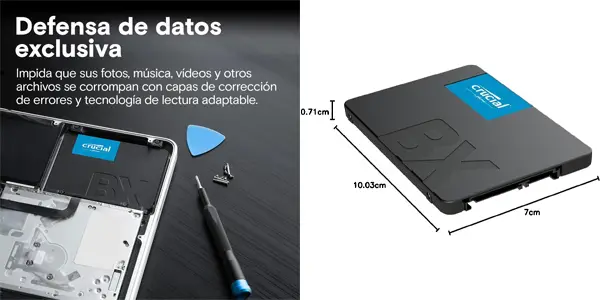 Disco SSD Crucial BX500 de 4 TB