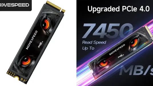 Disco SSD MOVESPEED NVMe M.2 de 1 TB