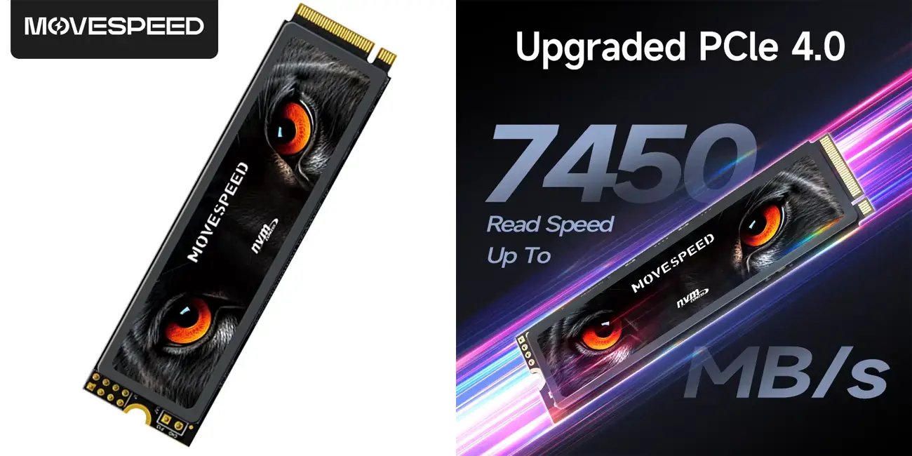 Disco SSD MOVESPEED NVMe M.2 de 1 TB