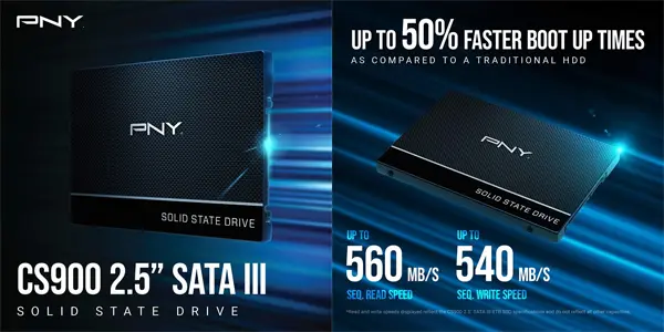 Disco SSD PNY CS900 de 250 GB