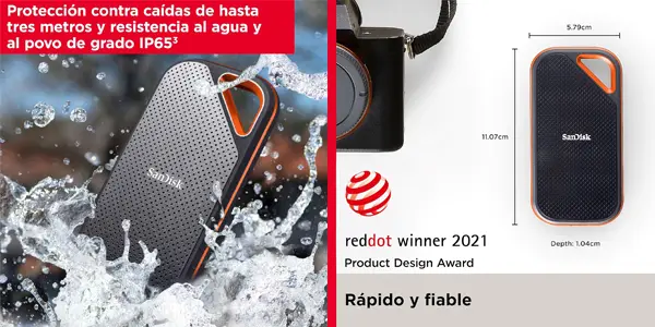 Disco SSD portátil SanDisk Extreme PRO