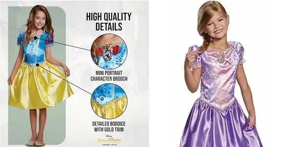 Disfraces princesas Disney niñas oferta