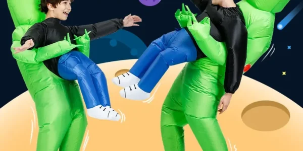 Chollo disfraz alien secuestrador inflable