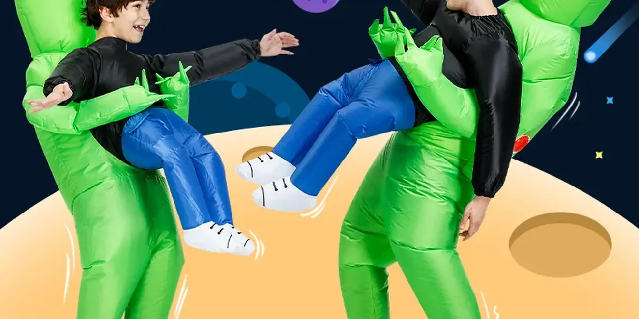 Disfraz alien secuestrador inflable