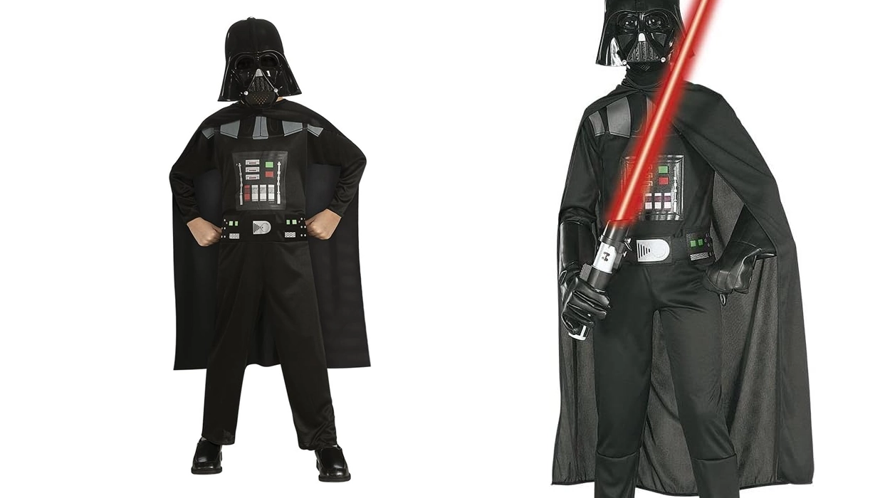disfraz de Darth Vader con máscara para niños