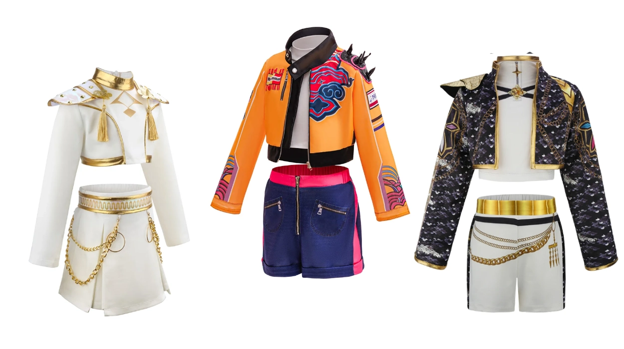 disfraz de cazador de demonios K-Pop para niños