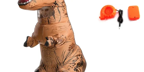 Chollo disfraz de dinosaurio t-rex inflable
