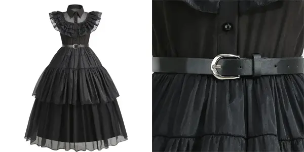 Disfraz infantil de Miércoles Addams