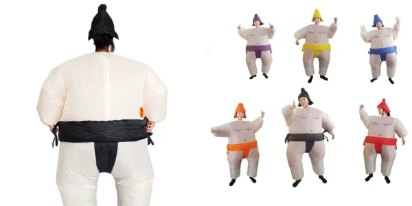 Disfraz de luchador de sumo inflable