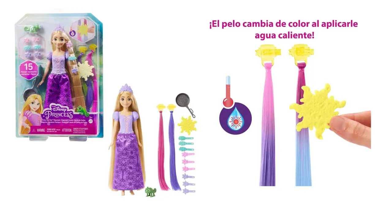 Muñeca Rapunzel Peinados Mágicos Mattel barata