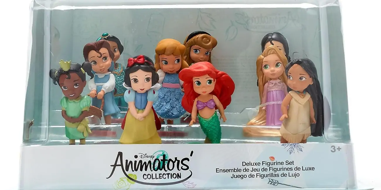 Disney Store Official, Princesas, Set de Juego de figuritas Animators, 10 muñecas
