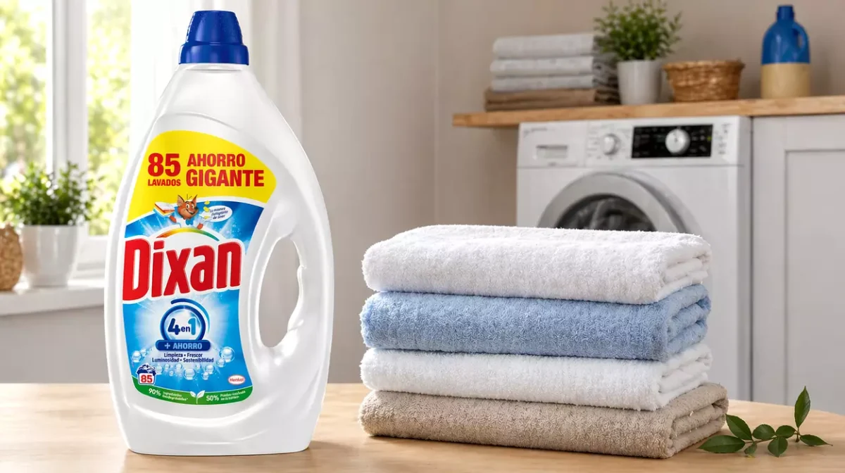 Ahorro GIGANTE: Detergente Dixan Total 4+1 de 85 lavados (casi 4 litros)