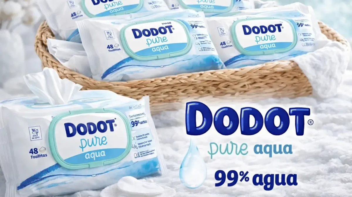 Pack x18 paquetes Toallitas Dodot Aqua Pure para bebé