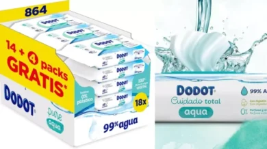 Pack x864 Toallitas Dodot Cuidado Total Aqua barato en Amazon