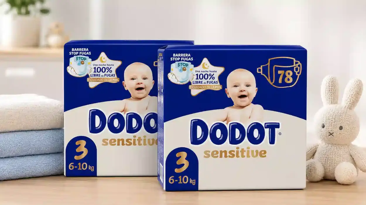 2 packs de Dodot Sensitive Talla 3