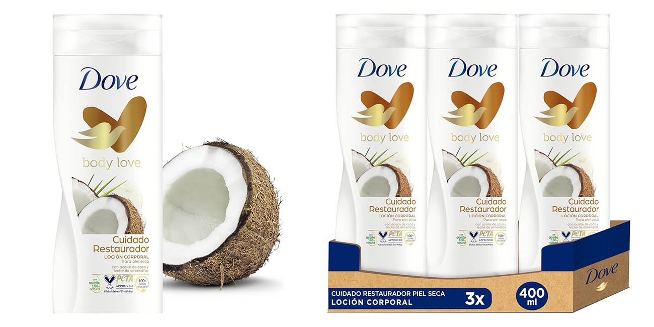 Dove Body Love aceite coco leche almendras chollo