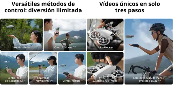 Dron DJI Neo con pack Vuela Más