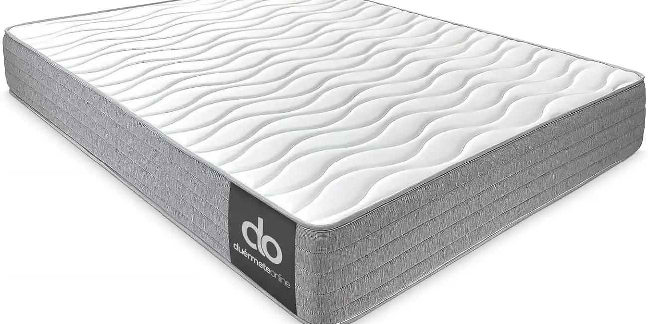 Duérmete Online - Colchón 90 x 190 Viscoelástico Frida con Cara Invierno/Verano, Ergonómico, Confort y Dureza Óptimos, Higiénico y Transpirable, Grosor 25cm