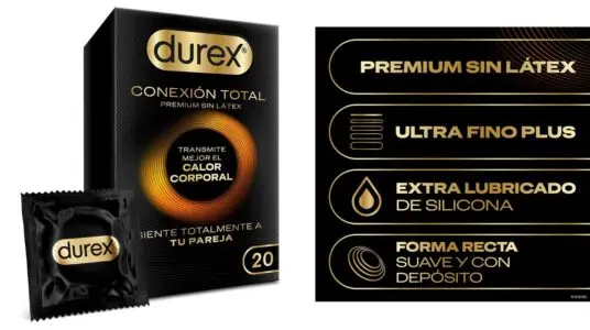 Durex Conexión Total Preservativo Ultra Fino Plus sin Látex
