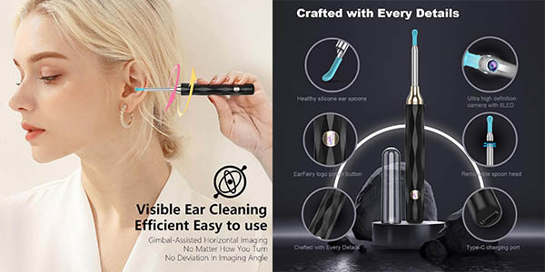 Earfairy otoscopio limpiador cerumen WiFi oferta