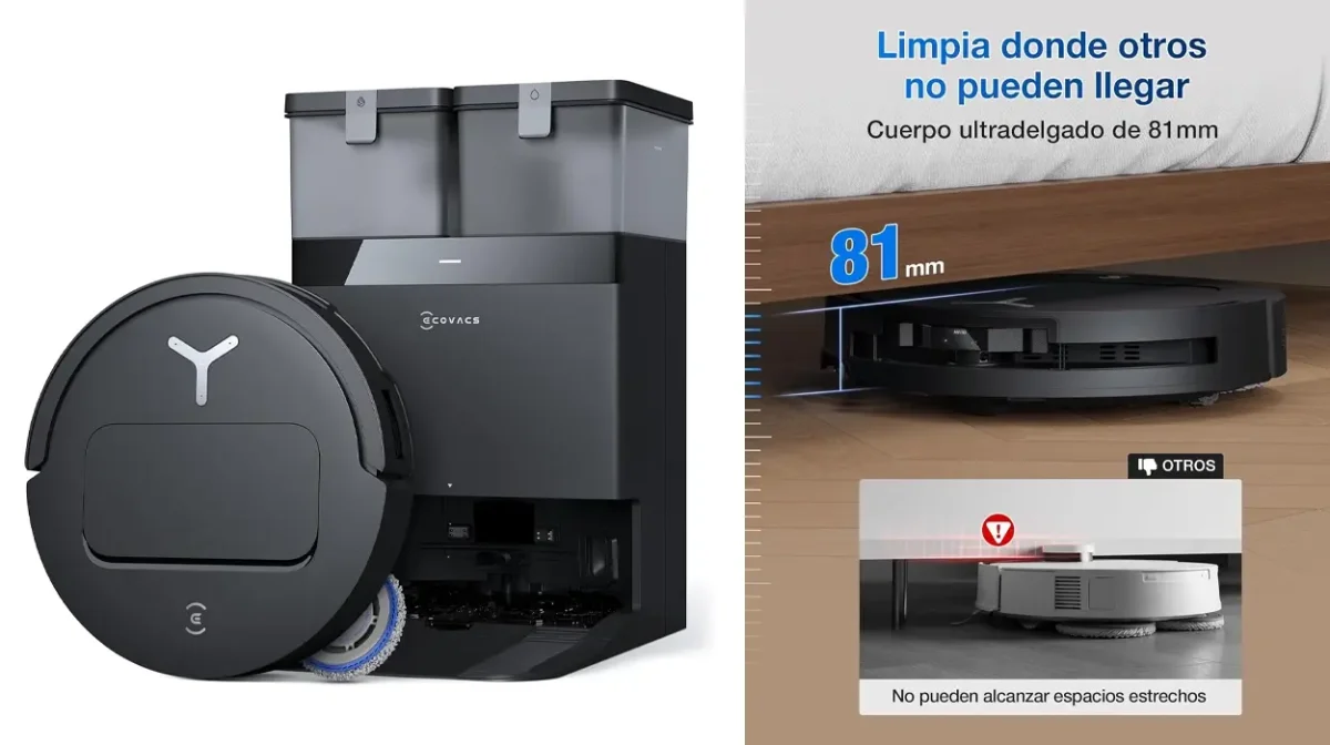 Robot aspirador y friegasuelos ECOVACS T50 Pro Omni Gen2