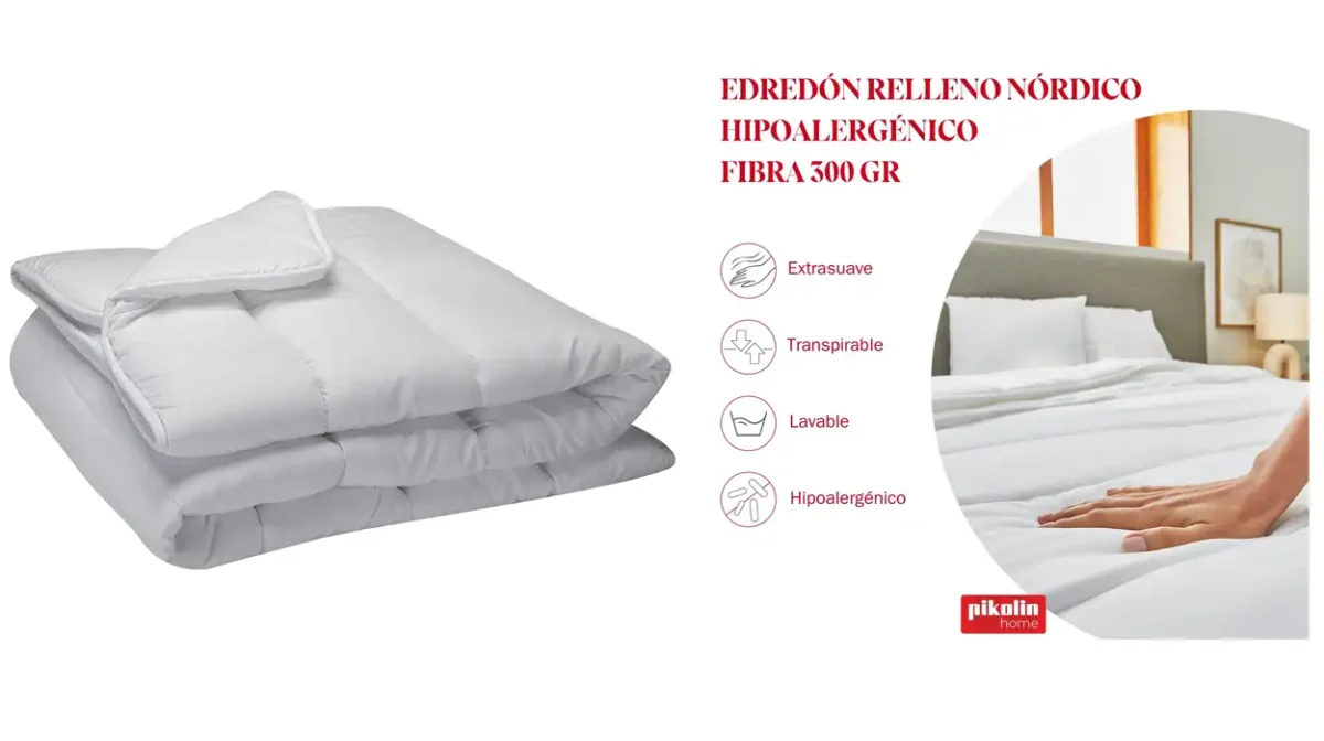 Relleno nórdico Pikolin Home Ecolofil tacto plumón para cama de 80-90