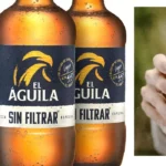 El Águila Sin Filtrar botella cerveza barata