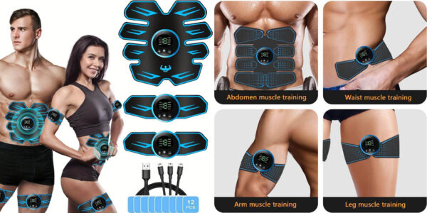 Cinturón electroestimulador muscular EMS HENESE