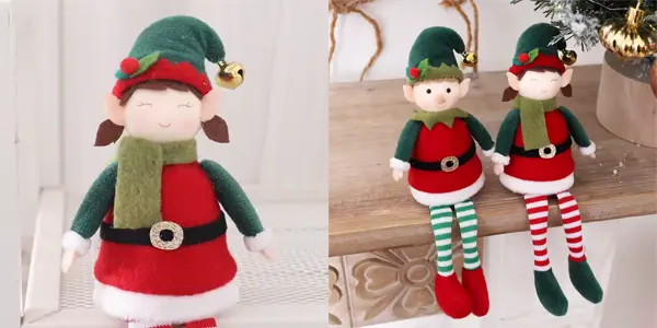 Elfo de Navidad de 21 cm